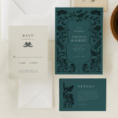 Art Deco Save the Date Kaart