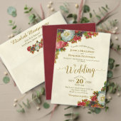 Rustic Floral 23 Tafel Wedding Seating Chart Poster (Personaliseer deze collectie van deze onafhankelijke maker. Test)