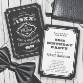 Aged to Perfection  Elegant Verjaardagsfeest Kaart