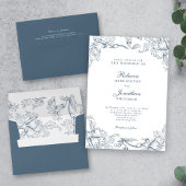  uitnodiging tot het indienen van een blauwe grijz