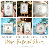 Foto Liefde Brouwt Thee Feestje Bruidsuitnodiging Bedankkaart