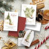 Rood Handgeschreven Vreugde Harten Kerstmis Satijnen Lint