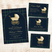 Vintage Baby Carriage Classic Baby Shower  Blikjeskoeler