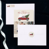 Kerstmis met Red Truck Papieren Bekers (Personaliseer de collectie van deze zelfstandige maker.)