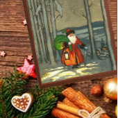 Vintage kerstkerstkerstkerstkerstkerstkerstkerstke medium cadeauzakje