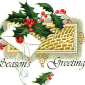 Vintage Seizoenen kerstmis Grosgrain Lint