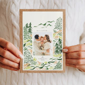 Vintage kerstbomen retour adreslabel etiket