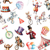 Circus Carnaval Wrapping Papier Platte Blad Set va Inpakpapier Vel