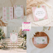 Capture The Love Bridal Shower QR code Poster