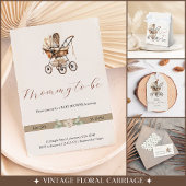 Stijlvolle Retro Carriage Flora Baby shower Favor  Bedankdoosjes