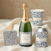Delfts  Blauw Bloemboog reactie rsvp Kaartje