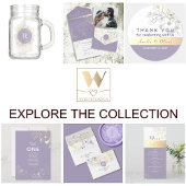 Elegant Paarse bruiloft Spandoek