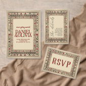  Lijst etnische motief bruiloft Kaart (Personaliseer de collectie van deze zelfstandige maker.)