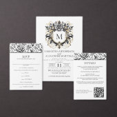  Glam Floral Wedding Informatiekaartje (Personaliseer de collectie van deze zelfstandige maker.)