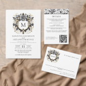  Glam Floral RSVP Kaartje (Personaliseer de collectie van deze zelfstandige maker.)