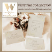 Ivoor Gouden Bloemen Trouwpapier Servetten