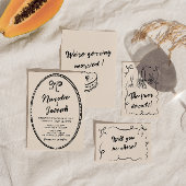 hand geschreven unieke bruiloft save the date