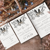 Rustige  vogels Christelijk Religieuze bruiloft Kaart