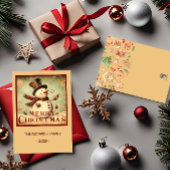 sneeuwman - Vrolijk kerstpapier servet