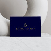 Modern Goud/Zwart Monogram Logo Spandoek