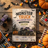 Vintage Monster Truck Halloween Kinder Shirts