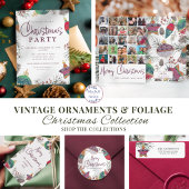Modern Kerst Retouradres Winterloof Etiket