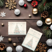  bord Vrolijk kerstfeest Kartonnen Onderzetters