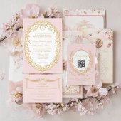 Roze Vintage Paris Glam Monogram Servet