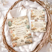 Vintage Racing Baby Shower Kaart