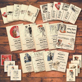 Retro Old Style Funny Bride Rustic Wedding Kaart