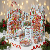 Vintage Retro Red Candy Cane Wonderland Christmas Bedankdoosjes