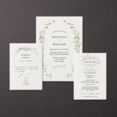 Ouderwetse Rustieke Wilde Bloem Bruiloftsmonogram Gastenboek (Personaliseer de collectie van deze zelfstandige maker.)