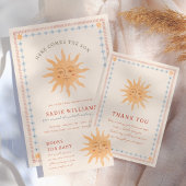 Zonne Vintage Zon Boho Baby Shower Confetti