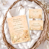 Vintage Tea Afternoon Baby Shower Kaart