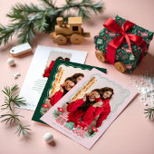 Trein Kerstboom Levering Monogram Feestdagenkaart