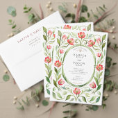 Tulpen Bruiloftsfeest Kaart (Personaliseer deze collectie van deze onafhankelijke maker. Test)