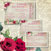  behangselpapier en Rozen Wedstrijkgetallen Wijn Etiket