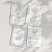 Elegante Vintage Bruiloft Menu