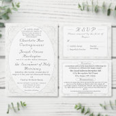  White Lace Katholiek huwelijksprogramma Programma (Personaliseer de collectie van deze zelfstandige maker.)