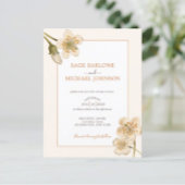 botanische crème inpakpapier vel