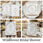 Bridal Shower Floral Wildflower Bloom Favor Ronde Sticker