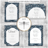  Winter William Morris Elegant Wedding Save The Date