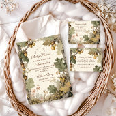 Woodland Acorns Diapper Raffle Informatiekaartje