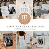 Modern Minimalistisch Script Bruiloft Sla de datum Kaart