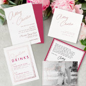 Moderne, minimale gemengde lettertype viva Magenta Kaart