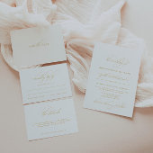 Minimalistische witte bruiloft details behuizing K Kaart