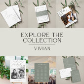 Unieke Groene Sage Liefde Lachen Monogram Bruiloft Uitnodigingen Wikkel