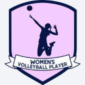 Volleybal Meisje Speler Verjaardagsfeest Kaart