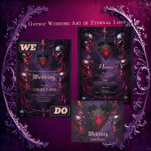 Vows Beyond the Veil – Gothic Wedding Art  Bedankzakje