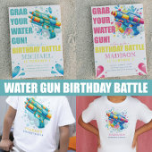 Water Pistool Custom Boy Verjaardag Bedankkaart